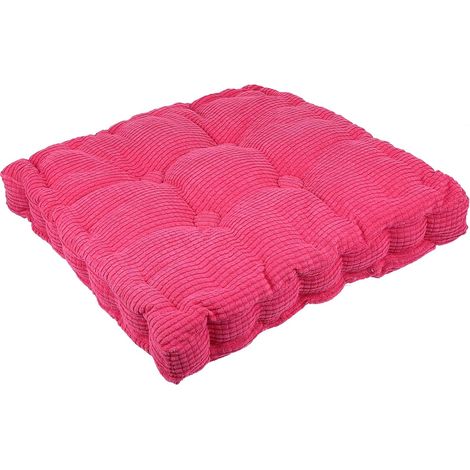 Coussin de Siège Carré Antidérapant 38x38 Cm en Polyester Confortable et Épais pour Chaise et Canapé à Domicile ou Bureau (1/5)