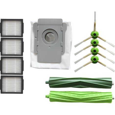 Parti di ricambio per spazzole delle serie iRobot Roomba i7, i7+ / i7 Plus, E5, E6, E7, i3, i3+, i4, i4+, i6, i6+, i8, i8+/Plus, j7 (7150), j7+ (7550) kit di ricambio per accessori Roomba serie i ed e (1/5)