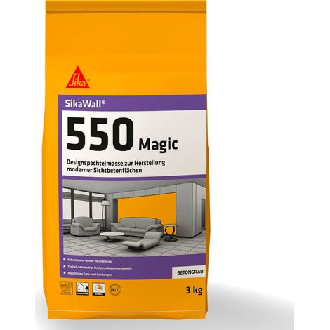 SikaWall-550 Magic 3kg Design-Wandspachtelmasse
