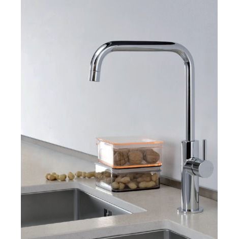 Mitigeur évier bec haut orientable Chrome CUCINA - CRISTINA ONDYNA CX55251 (1/4)