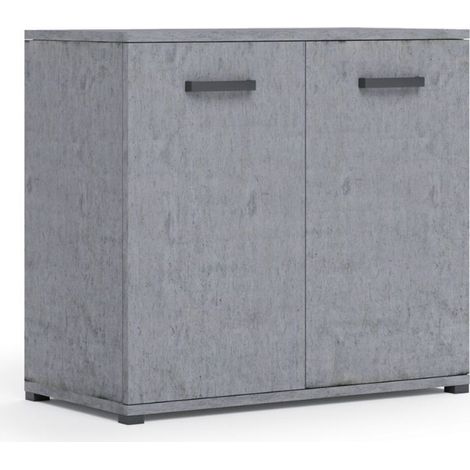 Multiuso Mini Viareggio 90 cm 2 ante Cemento