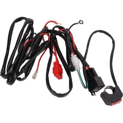 Faisceau de feux de travail à LED 12V 40A pour motocyclette 9-32V, ATV, vélo électrique (1/4)
