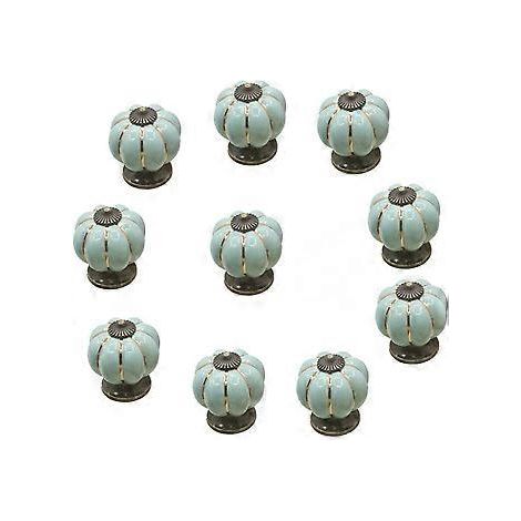 10 boutons de meuble - 40 x 40 x 40 mm - bleus - Accessoires de meubles - Installation facile - Durables et élégants (1/4)