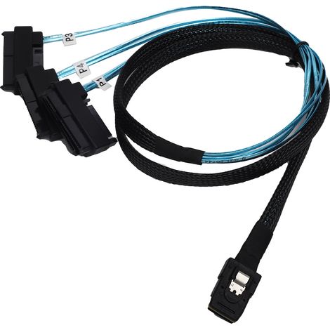 Cable Adaptateur SFF-8087 vers SFF-8482 - 36 Broches Mini - Pour Disques Durs SFF-8482 - Longueur 1 M - Lot De 1 (1/5)