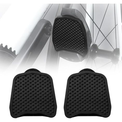Adaptateur pour Pédales Cales , Pédales pour Vélo, Transforme Pedale Velo Automatique en Pédales Plateforme, Aucune Plaque à Chaussures n'est Nécessaire pour Un Confort de Préhension (1/5)