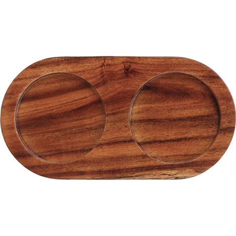 Plateau en bois pour moulin à sel et à poivre, accessoires compatibles avec de nombreux moulins et salières/poivrières. (1/5)