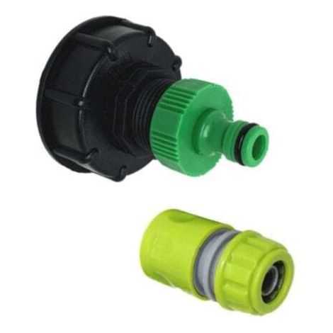 Connecteur de Raccord S60x6 pour IBC 1000L - Récupération Eaux de Pluie et Arrosage (1/4)