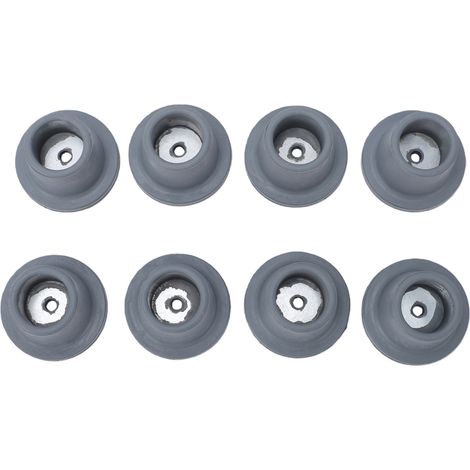 Pieds de rechange pour siège de douche, tabouret de bain, banc de transfert, antidérapants, en caoutchouc, à ventouse, tube intérieur de 1 1/8 pouce, 8 pièces (1/5)
