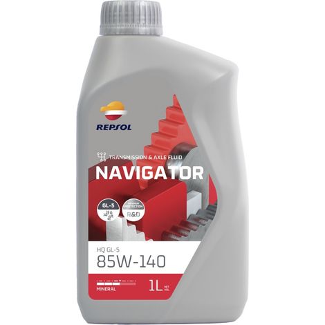 Aceite para engranajes Repsol 85W140 GL-5 1L - 12 unidades (Navigator HQ RP024S51)