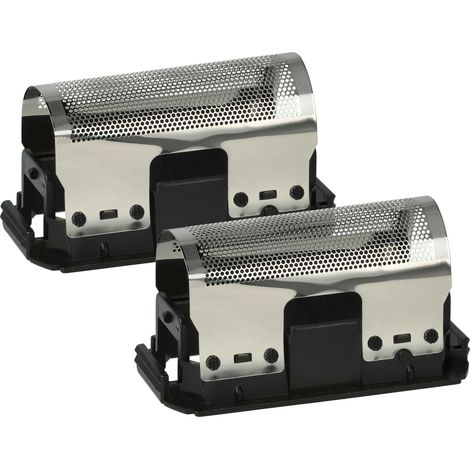vhbw 2x Scherfolie kompatibel mit Braun Universal Linear 245 - 278 Elektrorasierer + Rahmen, schwarz/silber