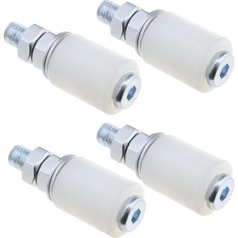 4pcs Rouleau Porte Coulissante en Nylon, Guide Plancher Coulissant Grange, Accessoires pour Portes Coulissantes Électrique Garage, 40x60mm (1/5)