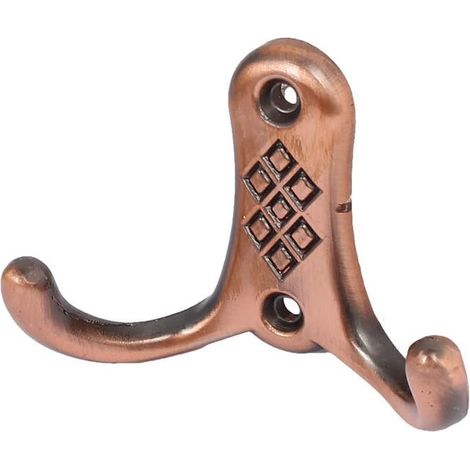 Küche Badezimmer-Zubehör Doppelte Zinke Haken Mantel Schal Tasche Bügel Halter Handtuchhaken (1/4)