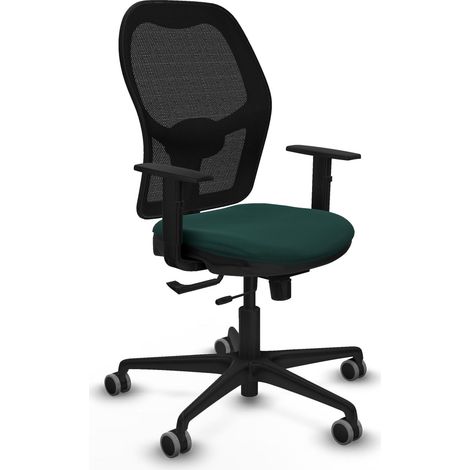 Sedia da ufficio piqueras y crespo Jorquera verde bottiglia pelle sintetica (1/2)