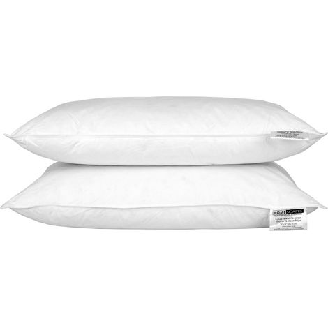 HOMESCAPES Goose Feather and Down Pillow Pair