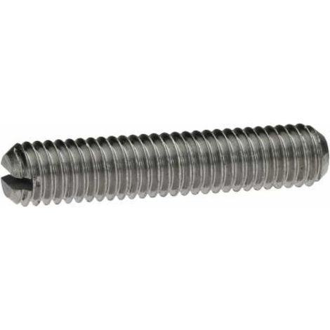 Reidl ISO 4766 Gewindestifte M10x35, mit Schlitz/Kegelkuppe, 1.4305 blank