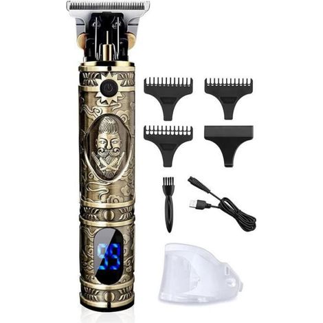 Tondeuse À Cheveux - Sans Fil - Écran LCD - Batterie Rechargeable - Pour Coupe Homme Professionnelle Ou Domestique - 1 Pièce (1/4)