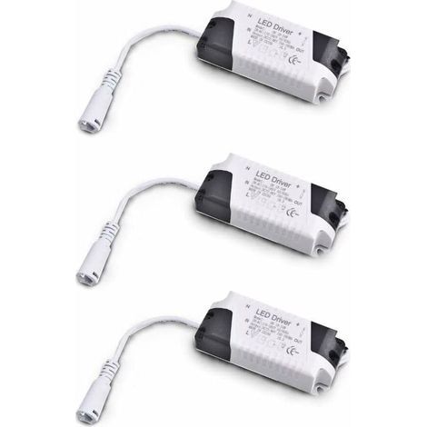 Pack x3 Transformateur Driver 18W-24W DC, entrée multi-tension 85-265V Ac 50/60Hz, sortie 36-72 Vdc 240-260 mA. Valable pour remplacer les downlights et autres équipements LED (1/4)