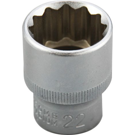 Douille 22mm Bi-Hexagone, entraînement 1/2", Carré ( Prix pour 1 ) (1/2)