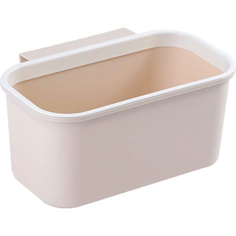 Cestino portaoggetti sospeso per camera da letto - Contenitore portaoggetti sospeso/Pattumiera - Borsa da comodino - Adatto per dormitori - Rosa