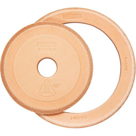 Tormek – Disques fins optionnels LA-124 pour démorfilage – Rayon 2mm et angle 45° – Pour outils à petit rayon – Ensemble de 2 disques