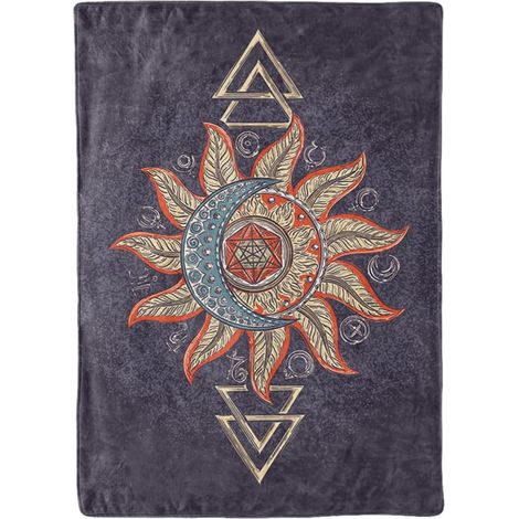 Couverture Imprimée D'intérieur Noire en Polyester, pour Canapé (1/5)