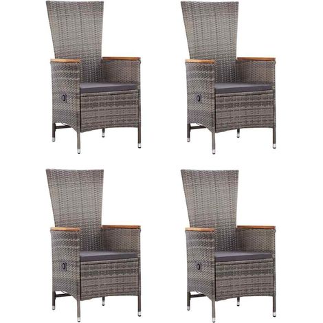 Maison Exclusive - Set Mobili da Pranzo per Giardino 5 pz Grigio (1/5)