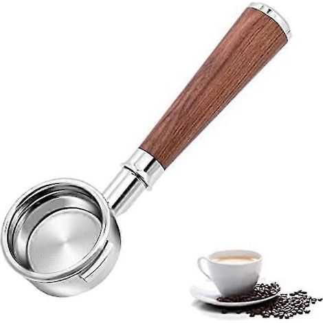 Porte-filtre sans fond 58 mm pour cafetière E61/expobar E61/E61ecm, acier inoxydable alimentaire 304, pour expresso (1/5)
