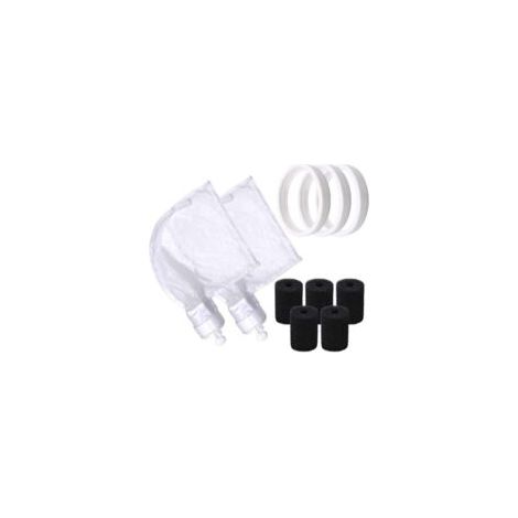 Bolsas de repuesto de nailon con cremallera (solo para Polaris 280 y 480) + Neumáticos de repuesto de goma blanda + Cepillo de espuma para cola robótica para Polaris