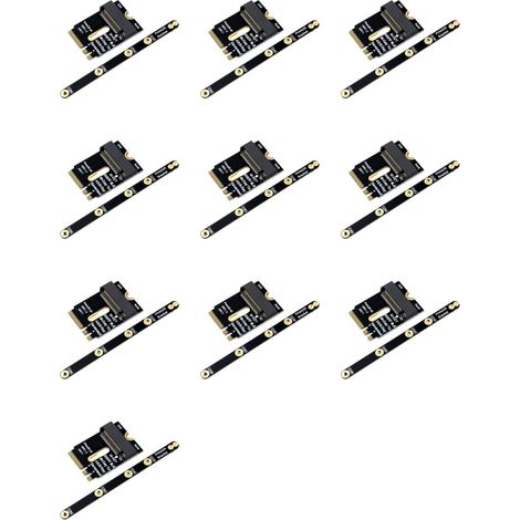 Kompatibel mit 10-Kanal M.2 WiFi-Adaptern, M.2 zu NVMe PCIe 4.0 zu M.2 NGFF A+E Key WiFi-Adapterkarte, geeignet für WiFi/WWAN/LTE-Module.