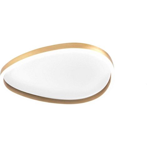 Plafoniera classica gea luce ecaris pm fecpo2 led oro alluminio silicone