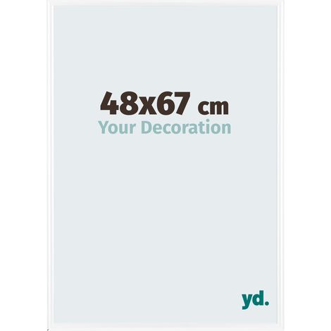 yd. - Cadre photo 48x67 - Blanc Brillant - Plastique - Bordeaux