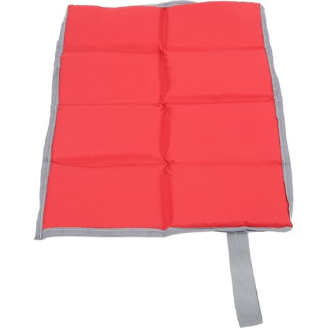 Coussin de pique-nique 3 couches épaissi, anti-humidité, déperlant, couture fiable, coussins extérieur rouge (1/5)