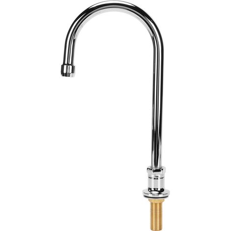 Robinet d'eau en acier inoxydable, filetage G1/2, pour lavabo de cuisine ou salle de bain, compatible avec les robinets à pied et à commande au genou, diamètre extérieur de la base : 20 mm (1/5)