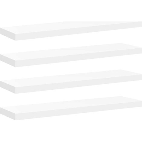 Maison Exclusive - Schweberegale 4 Stk. Weiß 90x23,5x3,8 cm MDF