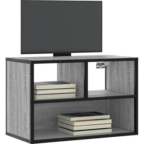 TV-Schrank Grau Sonoma 60x31x39,5 cm Holzwerkstoff und Metall