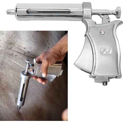 50-ml-Halbautomatische, kontinuierlich einstellbare Spritze zur Verabreichung von Veterinärimpfstoffen für landwirtschaftliche Geräte (1/5)