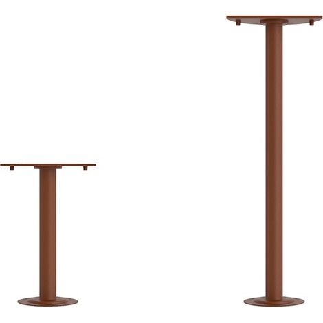 CLOS BASE SUELO Applique LED da Pavimento o Parete 60cm Corten Texturizado - Tecnologia Switch 3000K/4000K/5000K IP65 IK08 - Beneito & Faure (1/5)