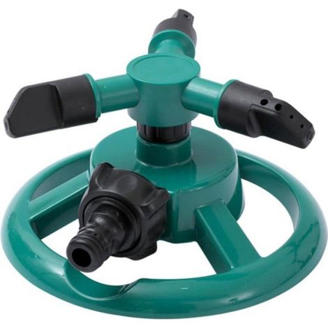 1 Arroseur rotatif,3 buses,système d'irrigation,plastique,jardin,pelouse (1/5)