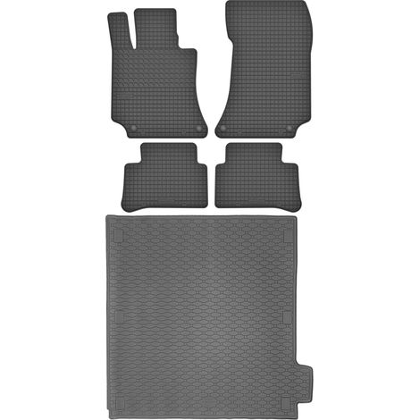Juego de alfombrillas de goma para coche y maletero para Mercedes Clase E W212 Familiar (2009-2016).