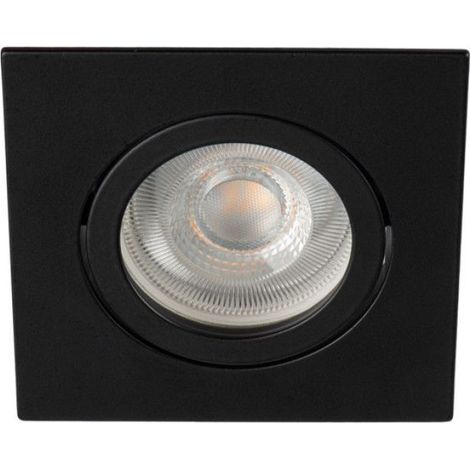 Spot Encastré - Carré - Aluminium - Orientable 30 Degres - Pour Plafond - 1 Unite (1/5)
