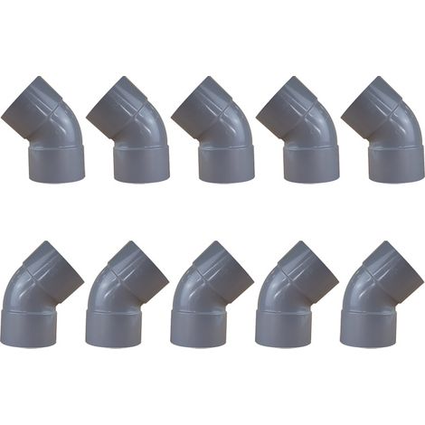 10 coudes PVC 45° Femelle/Femelle Ø100 - First Plast (1/4)