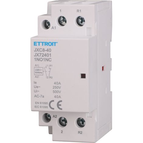 ETTROIT Modularschütz DIN 2P AC 220V 40A 1 Schließer + 1 Öffner - JX72401