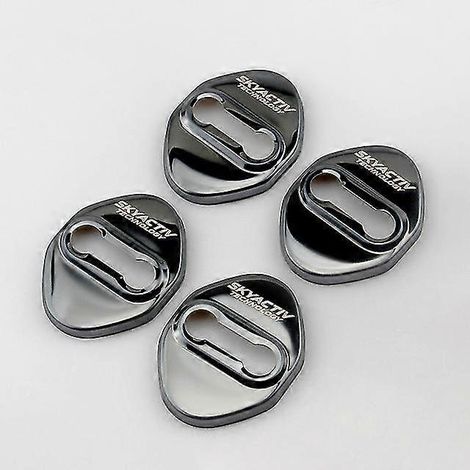 Cache-serrure de porte pour Mazda 2, 3, 6, BM, GJ, DJ, Axela, CX3, CX5, CX-5, CX7, CX9, MX5 (2015-2022) - Accessoires - Protection de serrure de porte - Noir (1/5)