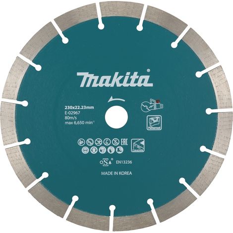 Disco de corte diamantado Makita 230 x 22,23 mm ( E-02967 ) para amoladora de corte