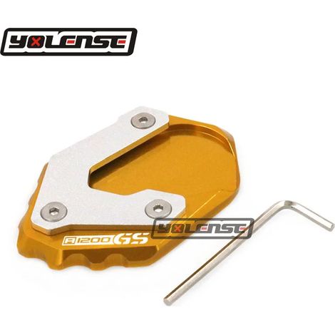 (Or) Compatible avec BMW R1200GS LC R1200 GS Adventure 2014 2015 2016 - Béquille latérale extensible - Support/plaque de maintien - Puissance maximale (1/4)