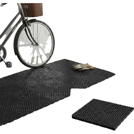 Tapis de drainage, conception modulaire emboîtable, surface antidérapante, kit de 5 pièces (1/5)