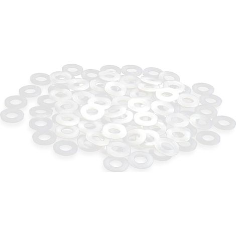 Rondelles en plastique , 100 pièces, M6/M8, Nylon, rondelles de distance de 1,5 mm, rondelles de montage pour bricoleurs, moto (M6-12 mm)