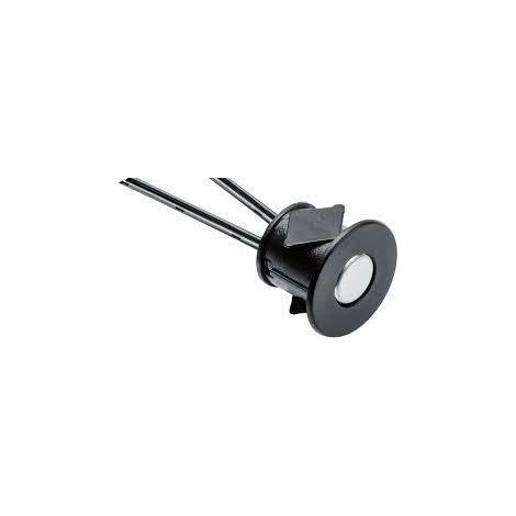 Interruptor táctil regulable de 12 V y 24 W, color negro, 22 x 16 mm, para orificio fi18, AE-WDSC-10DIM