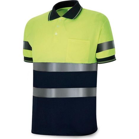 POLO ALTA VISIBILIDAD AZUL MARINO/AMARILLO FLUO T-XL (1288PAVXMCYFA/XL) - MARCA