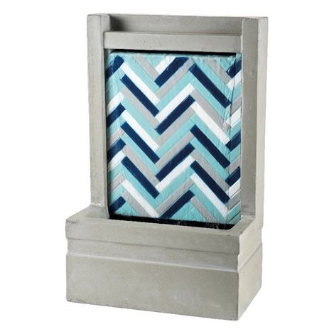 FONTANA CM.18,6X33X52H BLU PZ